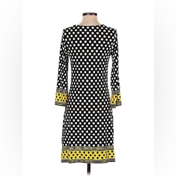 HAANI M Polka Dot Striped Boho Shift Dress - Picture 9 of 9